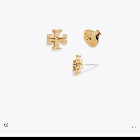*NEW* Tory Burch gold plated earrings - Picture 4 of 7